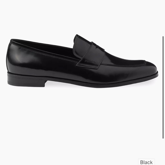 Prada Brushed Leather Loafers - Picture 1 of 7